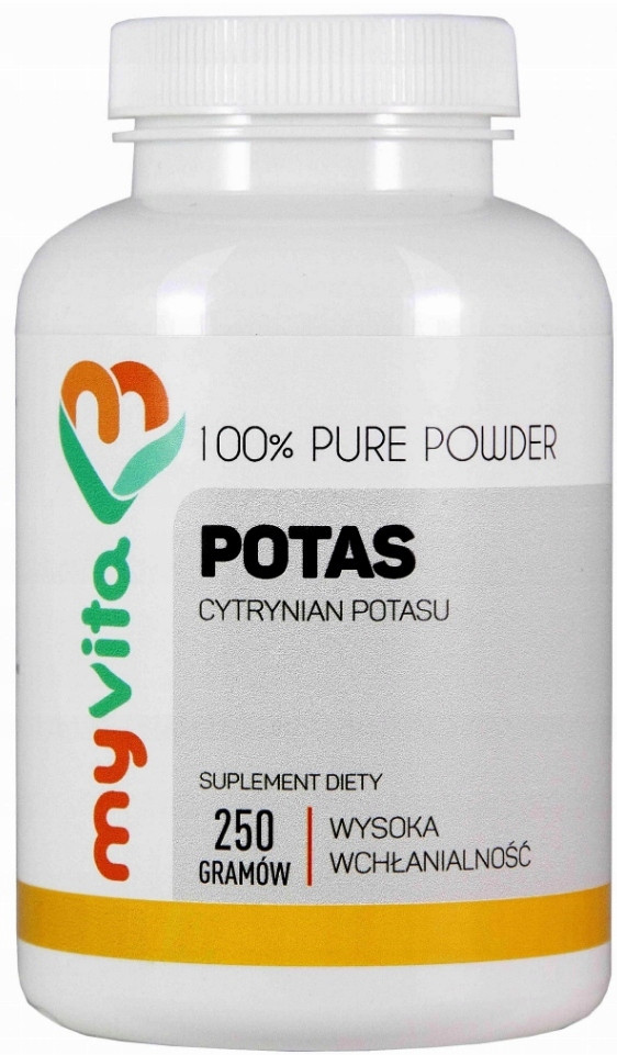 MYVITA Порошок калію ЦИТРАТ КАЛІЮ 250 Г, фото 1