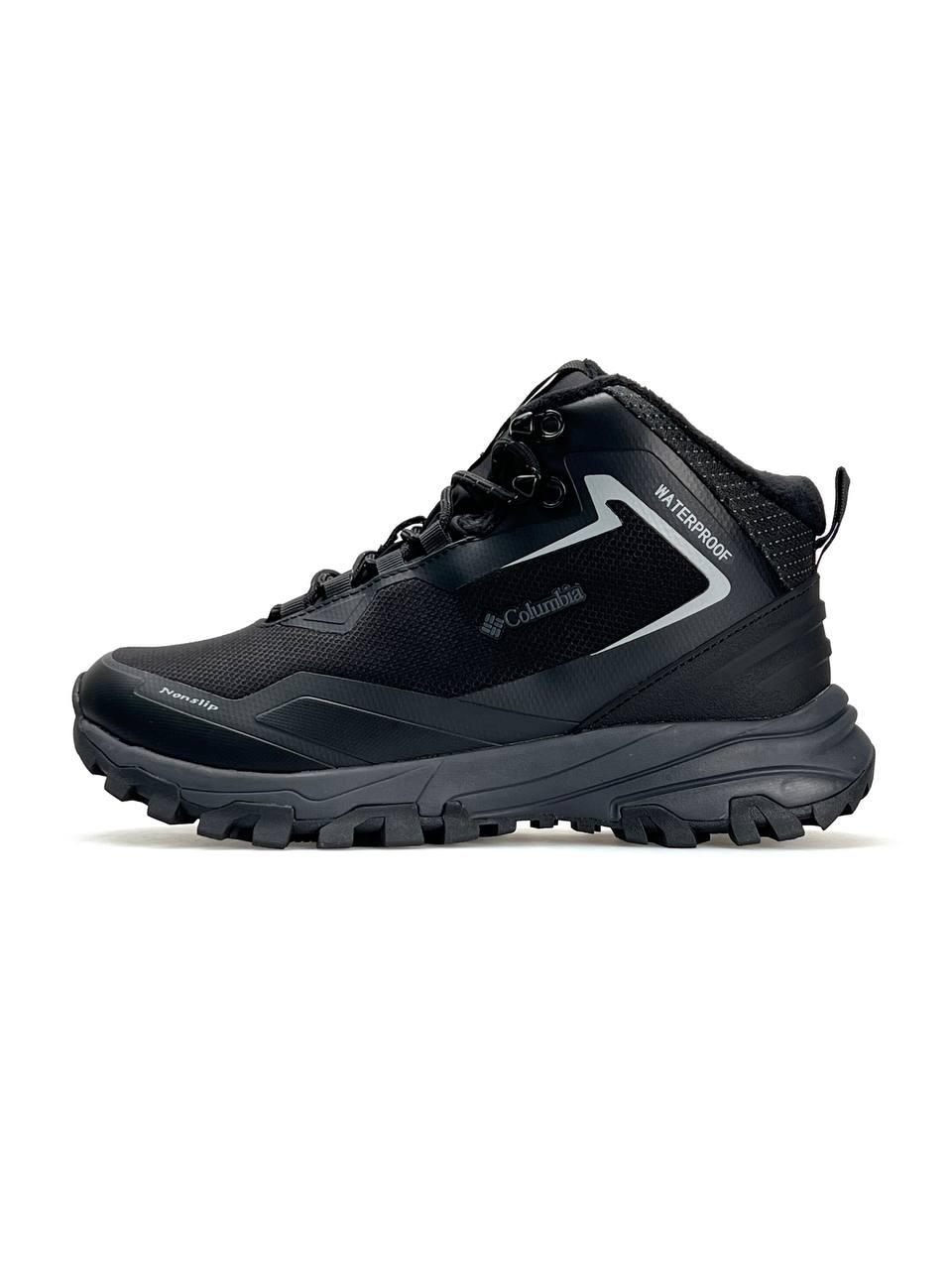 Чоловічі зимові кросівки Col Trailstorm Black Grey, черевики на хутрі нейлон текстиль водонепрон. 41