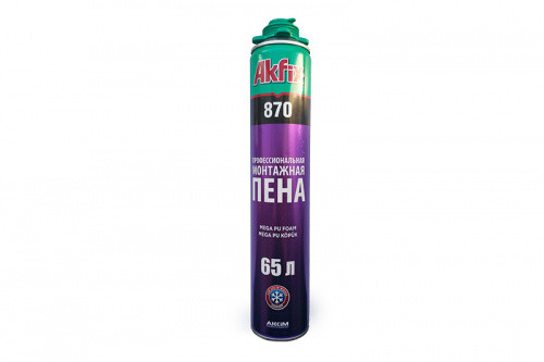 Піна проф 870 MEGA 65л (-6°) 850мл / 1000гр (зимова) Akfix