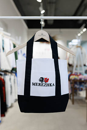 Еко сумка "MEREZHKA" біла, фото 1