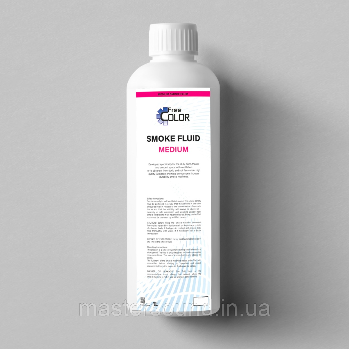 Рідина для генератора диму Free Color Smoke Fluid Medium 1L, фото 1