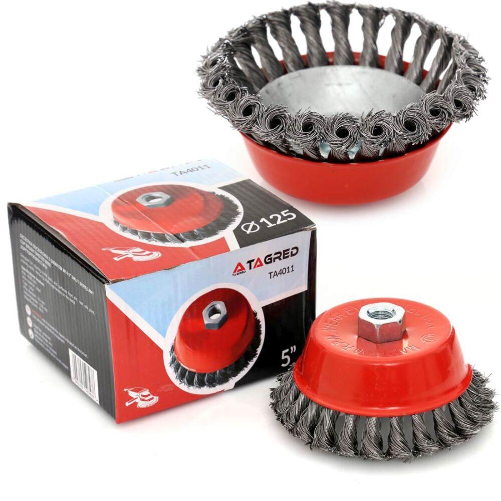 Дротяну щітку M14 125 мм Tagred TA4011 щітка для обробки металевих поверхонь