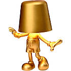 Настільний нічник сенсорний з магнітом 19х15см, 1800мАг, USB, Golden Mikki / Акумуляторна лампа-нічник, фото 3