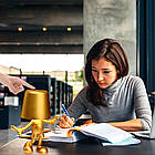 Настільний нічник сенсорний з магнітом 19х15см, 1800мАг, USB, Golden Mikki / Акумуляторна лампа-нічник, фото 8