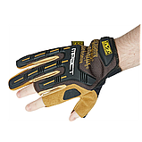 Рукавички Mechanix M-Pact® Framer Leather Fingerless Gloves Brown, фото 5