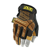 Рукавички Mechanix M-Pact® Framer Leather Fingerless Gloves Brown