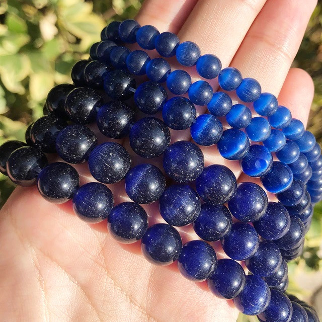 Котяче око 12 мм колір на фото приблизно 30 шт довжина 37 см