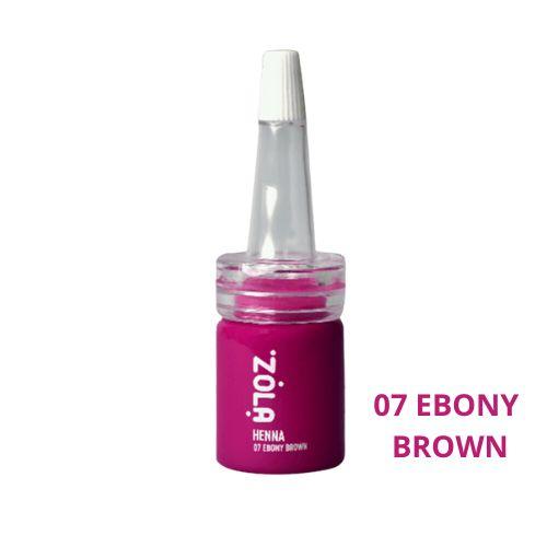 Професійна хна для брів ZOLA 07 EBONY BROWN 5 г