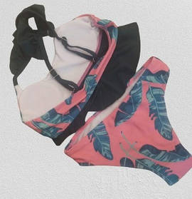 Детский подростковый купальник топ Samegame 21000 розовый;бирюзовый   В наличии только 30 32 34 36 38 размеры