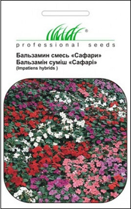 Насіння квітів Бальзамін Сафарі суміш 0.01 гр. Професійні насіння 903646