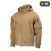 M-Tac куртка Soft Shell Tan койот, тактична, військова, тепла курточка для ЗСК, демісезонна