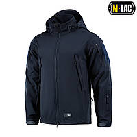 M-Tac куртка Soft Shell Navy Blue, темно-синя, тактична, військова, тепла курточка для ЗСУ