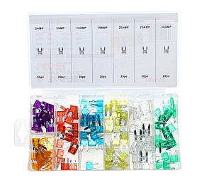 Міні-запобіжники Автомобільні запобіжники набір 140 штук міні 3A-30A Набір запобіжників Tagred TA1404