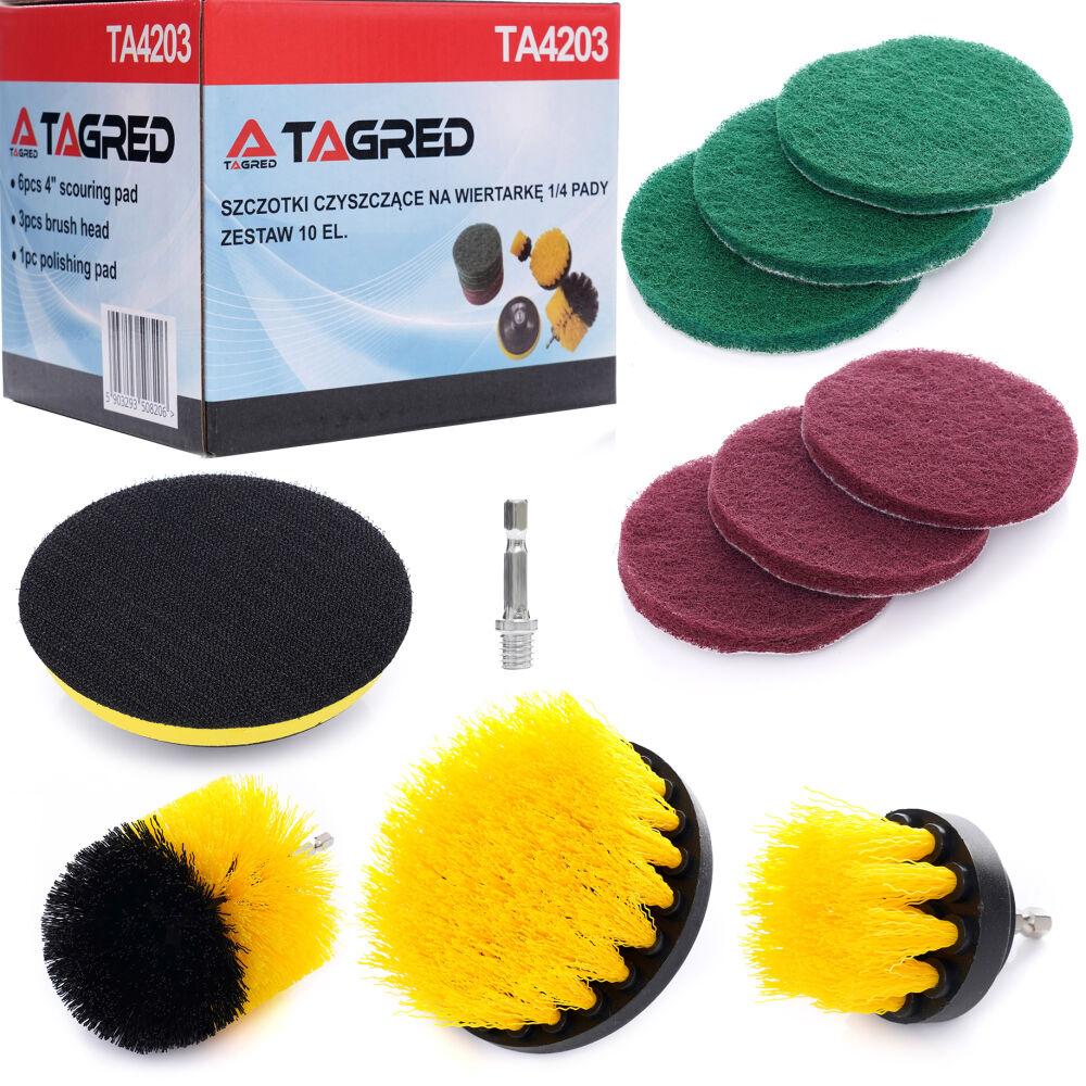 Накладки для дриля та викрутки, набір з 10 шт для чищення Tagred TA4203, фото 1