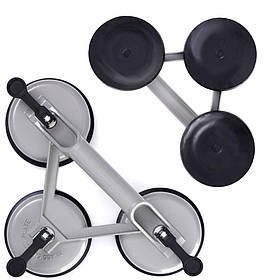 Алюмінієва потрійна присоска для скла, багаторазовий професійний тримач Tagred TA4143