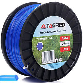 Ріжуча волосінь для бензокоси, тримера, 3,0 мм x 100 м Tagred TA476