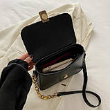 Жіноча класична сумка 6079 крос-боді чорна, фото 2