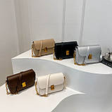 Жіноча класична сумка 6079 крос-боді чорна, фото 7