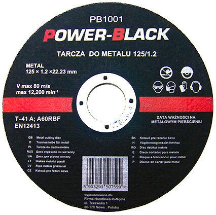 125 мм диск Відрізний диск по металу 125 мм 1,2 мм 22,2 мм Відрізні круги по металу Tagred PB1001, фото 1