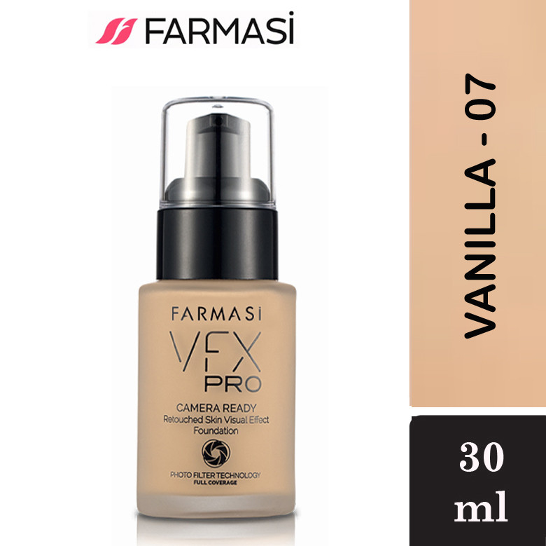 Тональний крем з ефектом фотофильтра VFX Pro 07 Ваніль Make Up Farmasi