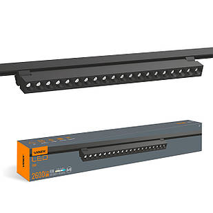 LED світильник трековий Videx TR06 30W 4100K 220V чорний