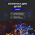 Гірлянда Роса на пульті 50м 500 LED білий дріт синє світло, світлодіодна нитка крапля для фотозони, фото 4