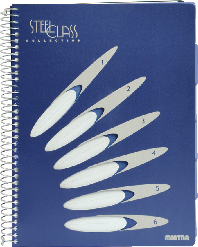 Блокнот Mintra Steel Class A4 150 аркушів в клітинку з роздільниками