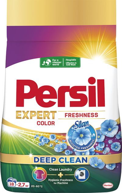 Порошок пральний Color Deep Clean Автомат, Свіжість від Silan 2,7 кг, Persil, Арт.58460