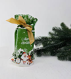 Пакет поліетиленовий зі стяжкою Новорічний 11,5*17,5 см ЦІНА за 1 шт. (138555)