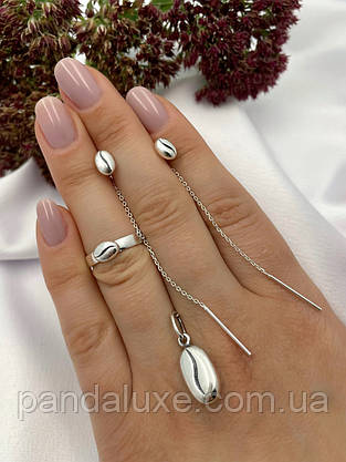 Підвіска срібна на шию підвіс Кава, фото 4