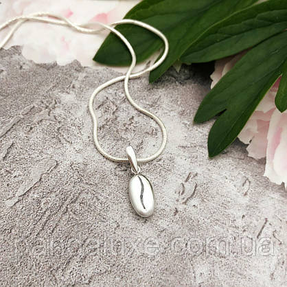 Підвіска срібна на шию підвіс Кава, фото 2