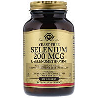 Селен без дріжджів Solgar Selenium 200 мкг 250 таблеток