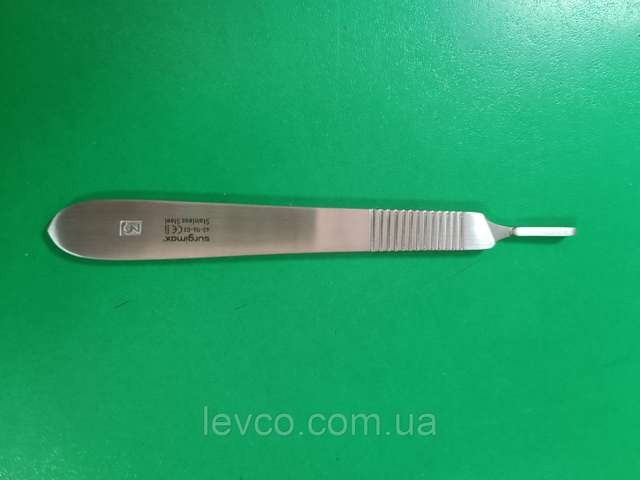 43-116-03 РУЧКА ДЛЯ ЛЕЗ СКАЛЬПЕЛЯ НОМЕР 3 Surgimax, фото 1