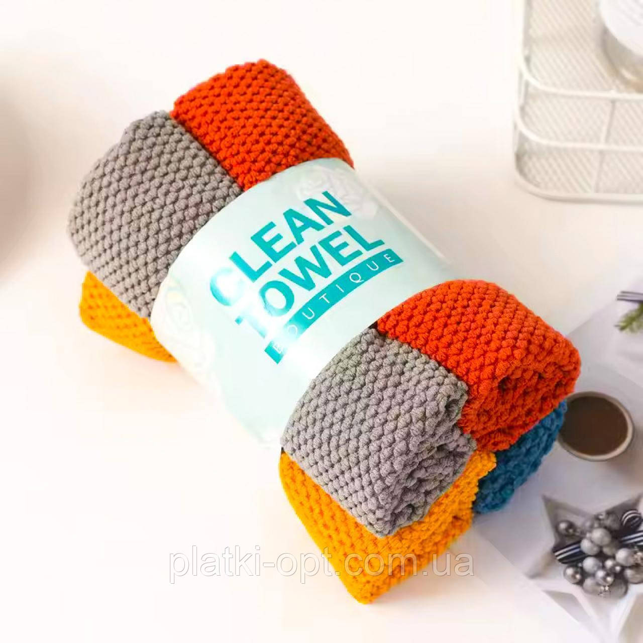 Набір кухонних серветок Крапелька 4 шт. (мікрофібра) 30х30 см