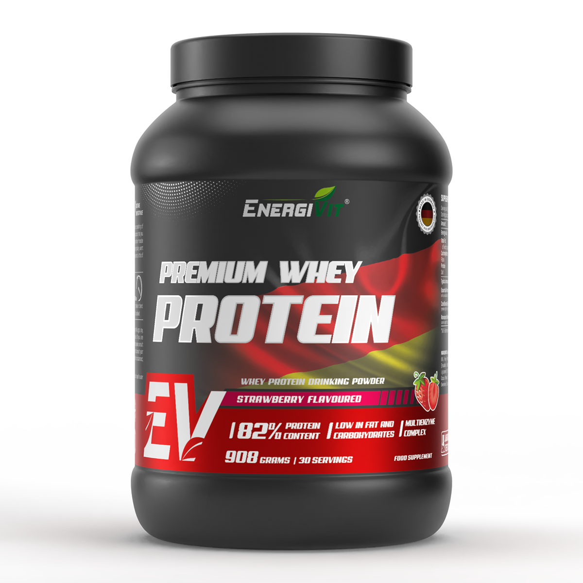 Протеїн EnergiVit Premium Whey Protein 908 g Полуниця