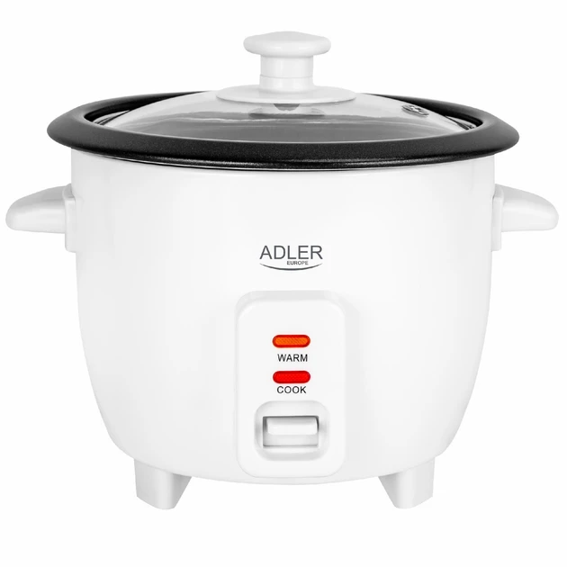 Рисоварка Adler AD 6418 (антипригарне покриття, 300Вт, 0.6л, біла)