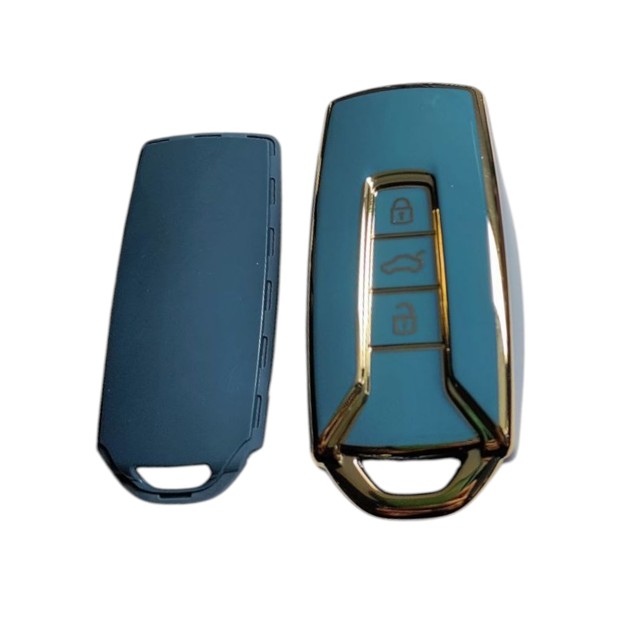 Чохол для ключа Volkswagen, глянець, синій, фото 1