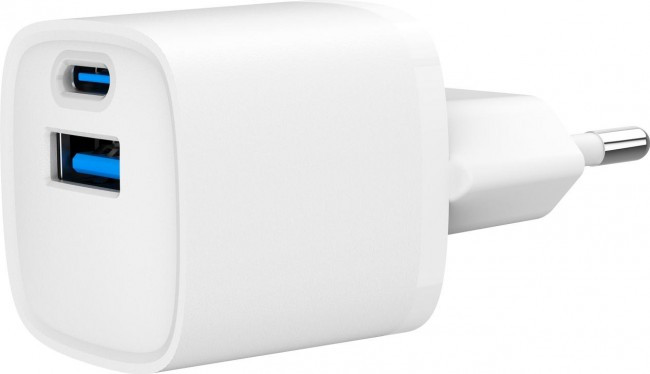 Gembird mini PD USB QC3.0 Type-C 20W White, фото 1