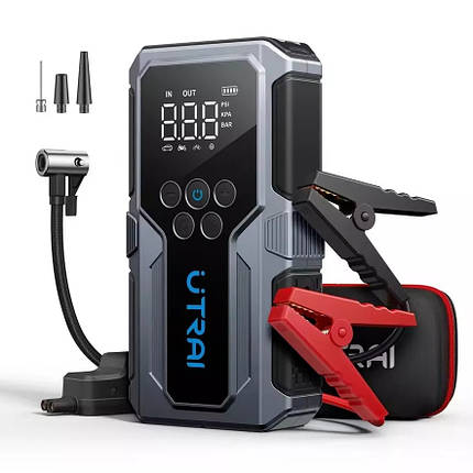 Пусковий пристрій 1500A Powerbank Jump Starter and Compressor 10 Bar UTRAI JSTAR 9, фото 1