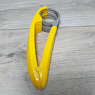 Кухонний ніж слайсер для овочів і фруктів Banana Slicer Овочерізка для нарізування кружечками Жовтий (KG-12087), фото 8