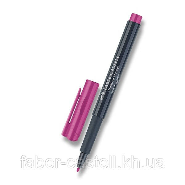 Маркер для декору Faber-Castell Creative Marker  Hot Magenta, M (1,5 мм), колір пурпурний, 160733