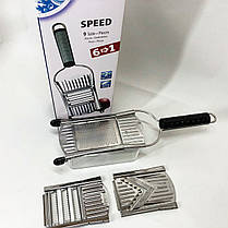 Овочерізка для моркви Nicer Dicer SPEED, Овочерізка багато насадок, Механічні овочерізки PF-154 для овочів, фото 6