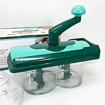 Овочерізка для продуктів Nicer Dicer Twist, Подрібнювач цибулі, Овощерезка VR-276 ручная мультислайсер, фото 4