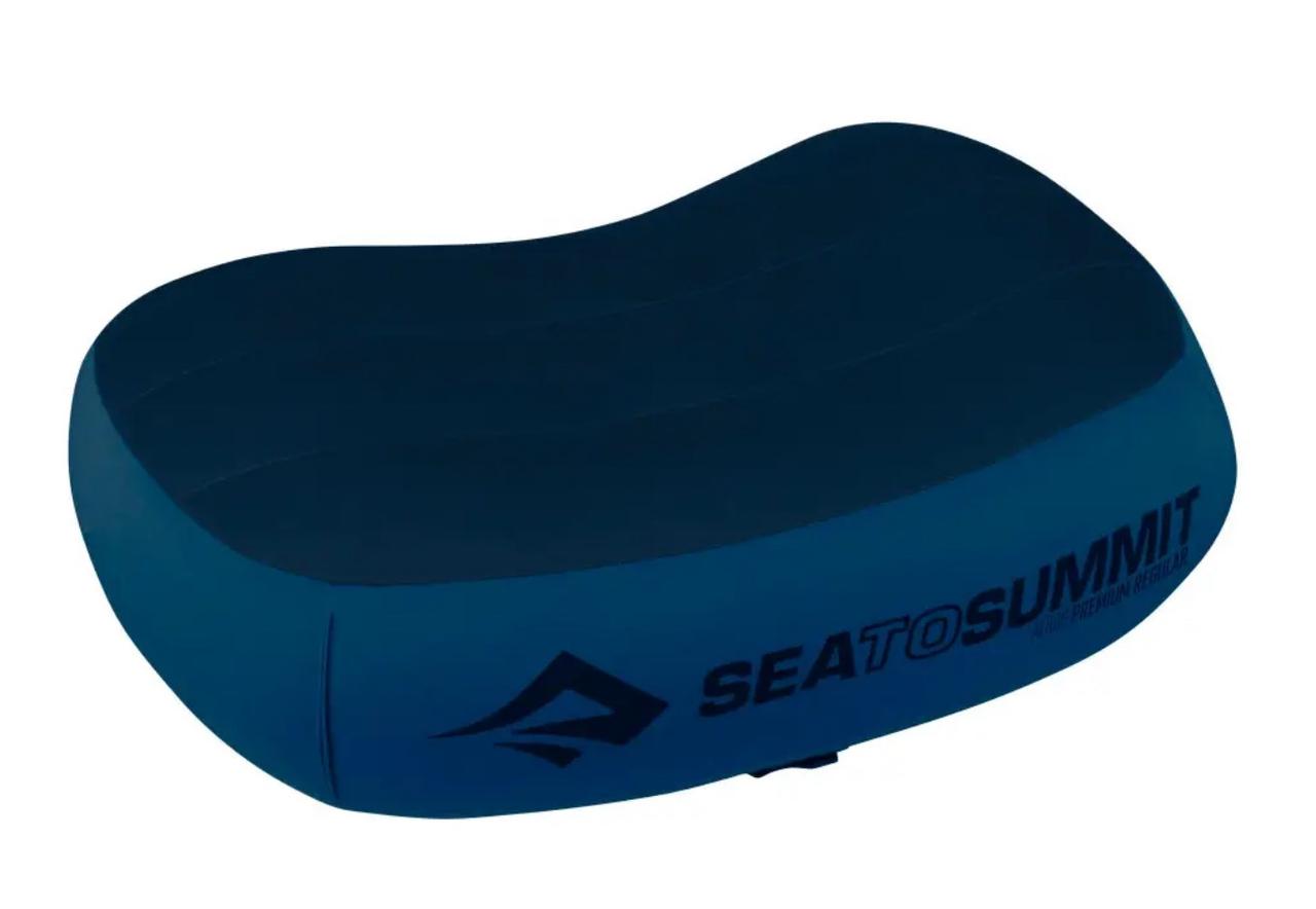 Надувна подушка темно-синя, 13х42х30см, Aeros Premium Pillow, Navy від Sea to Summit, фото 1