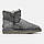 Зимові Жіночі Черевики UGG Mini Bailey Button Grey | сірі з ґудзиком, розміри 36–39, фото 3