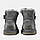 Зимові Жіночі Черевики UGG Mini Bailey Button Grey | сірі з ґудзиком, розміри 36–39, фото 5