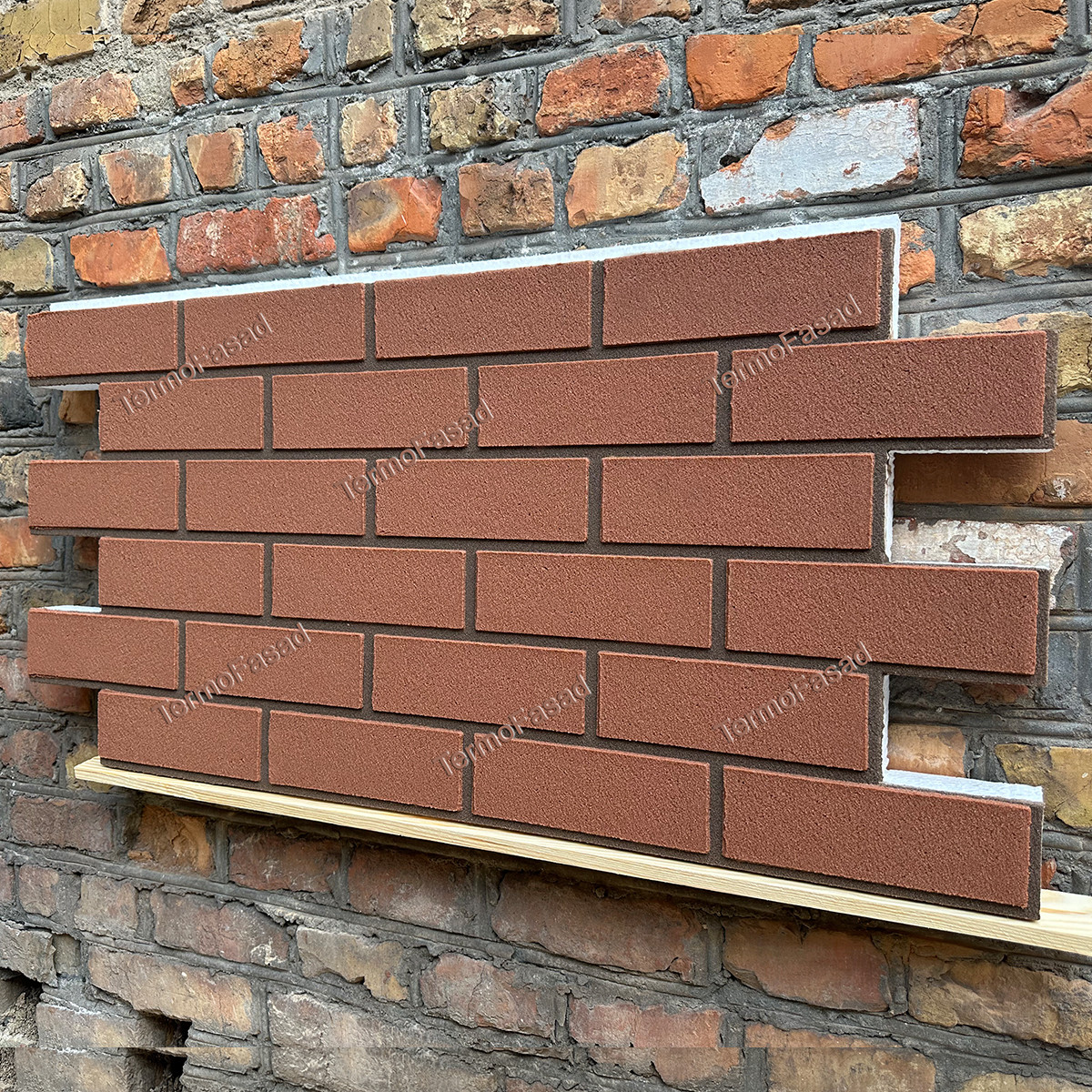 Фасадні термопанелі під клінкерну цеглу (Terracotta/Coffee) | Гнучкий клінкер TermoFasad