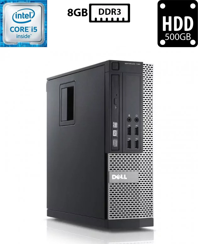 Комп'ютер Dell Optiplex 790 SFF/Core i5-2400 3.10GHz/8GB DDR3/HDD 500GB/Intel HD Graphics 2000 Б/В
