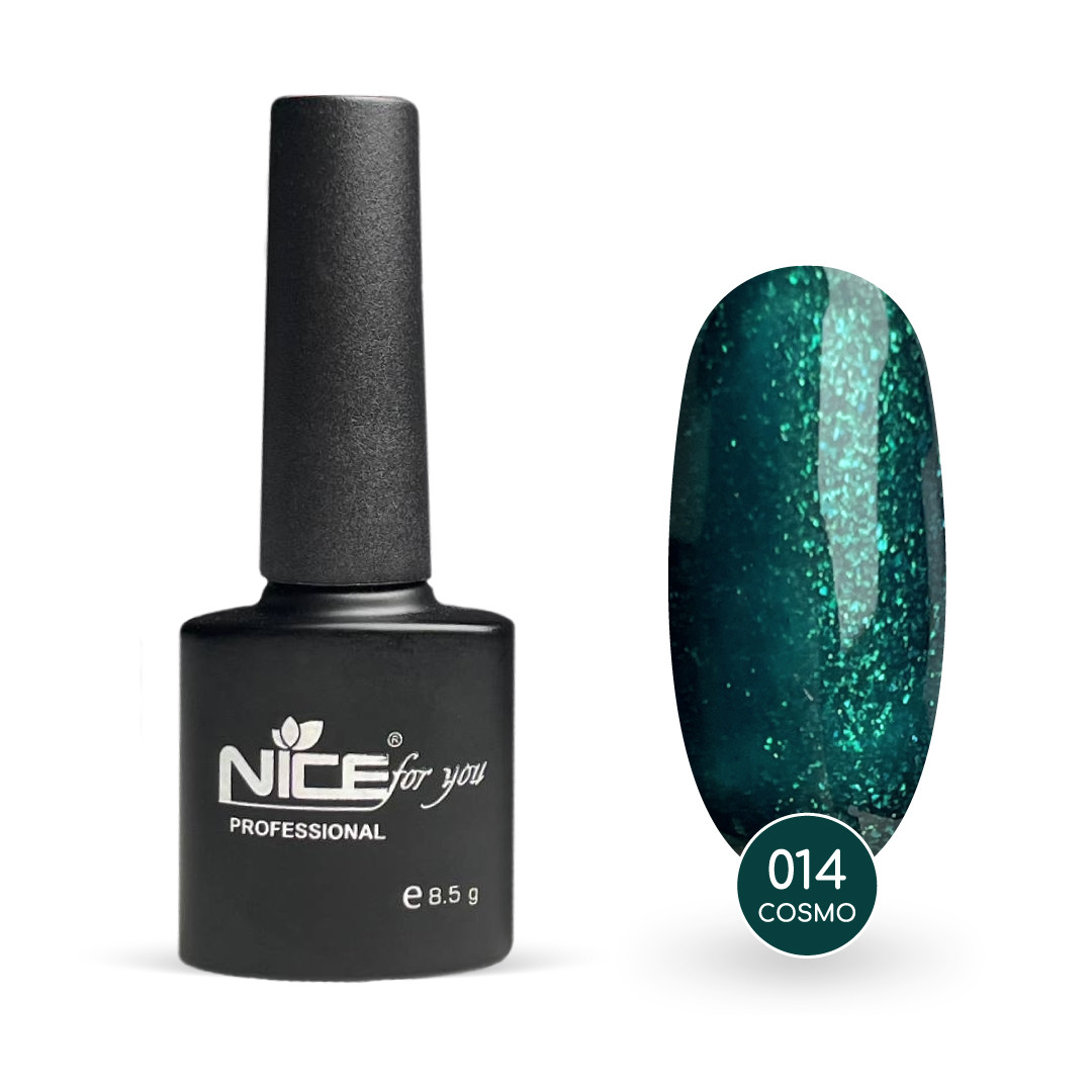Гель-лак Nice for you Cosmo Basic №014 Смарагдовий 8.5 г