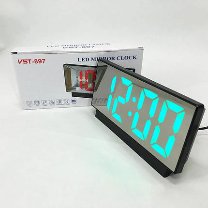 Оригінальний настільний годинник VST-897-4, Clock електронні настільні, Годинник BN-129 з підсвічуванням, фото 1